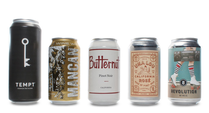 Craft beer can display with white background
